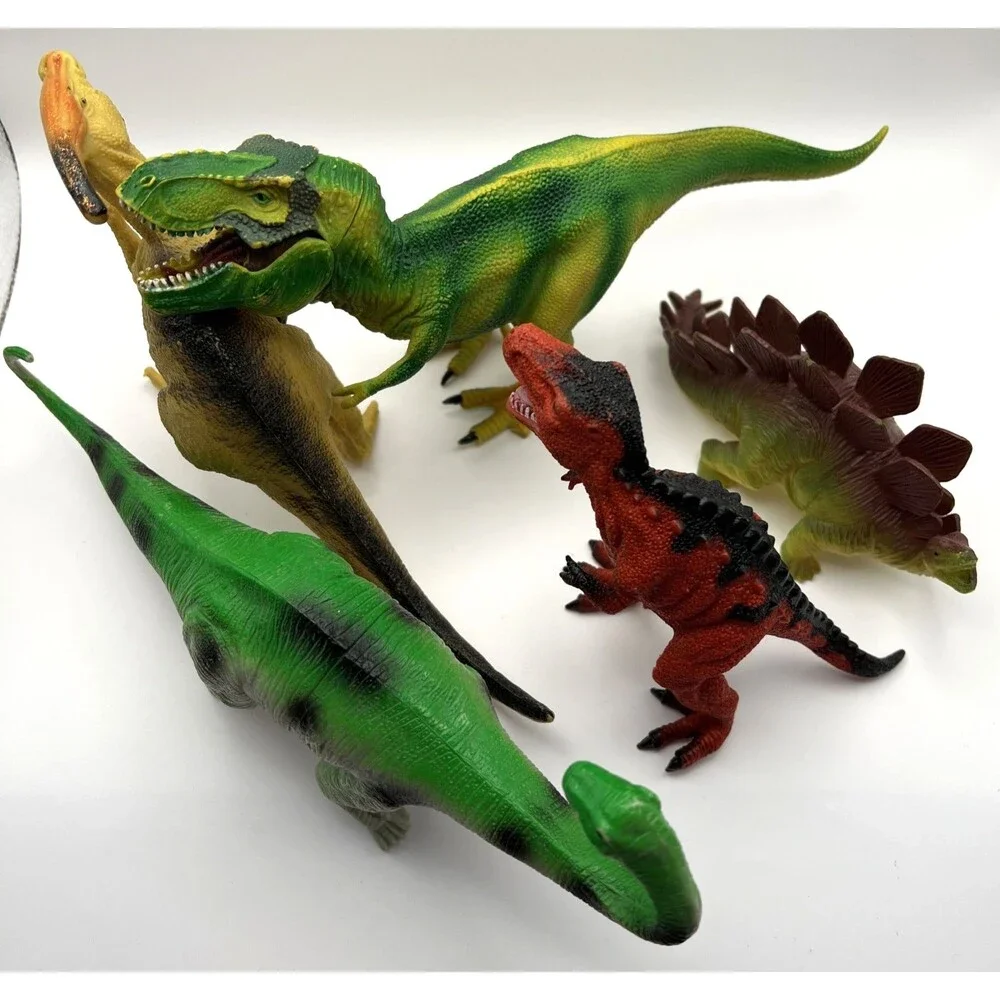 5 Larger Dinosaur Children's Toy Lot - See Pictures!
